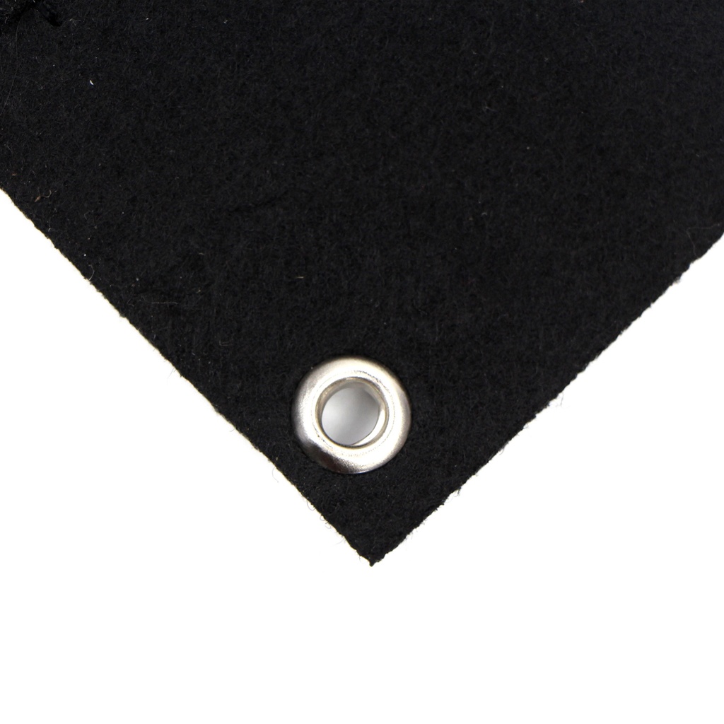 Black felt backing detail