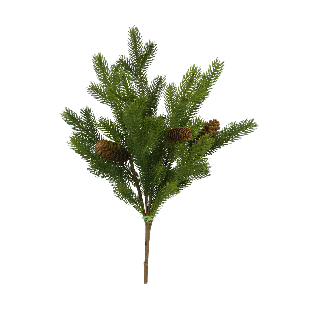 Branche de Noël 47 cm avec pommes de pin