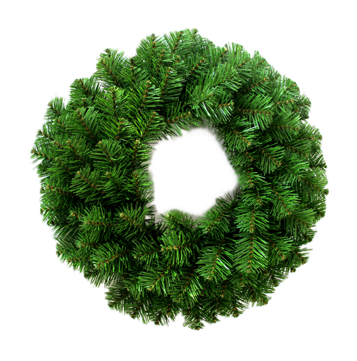 Kerstkrans 100% PVC groen 80 cm diameter