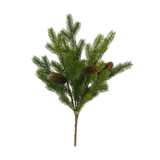 [JVE0124] Kersttak 47 cm met denneappels