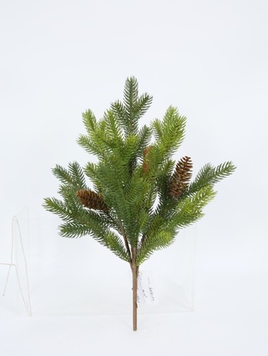 Kersttak 47 cm met denneappels