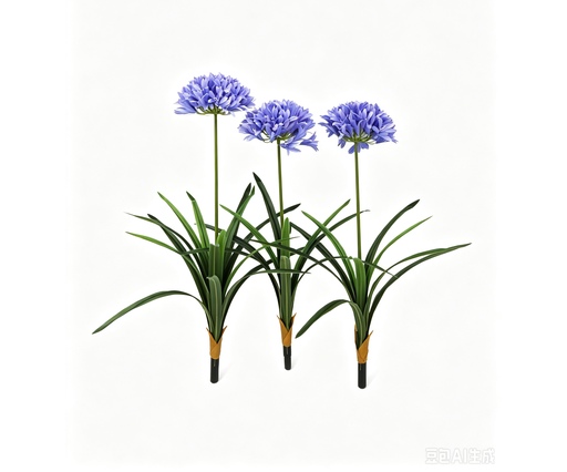 [JVE0208] Agapanthus blue 85 cm (set of 3) UV